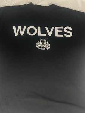 Darc Sport Black Tee with WOLVES White Graphic Never Worn Brand New!